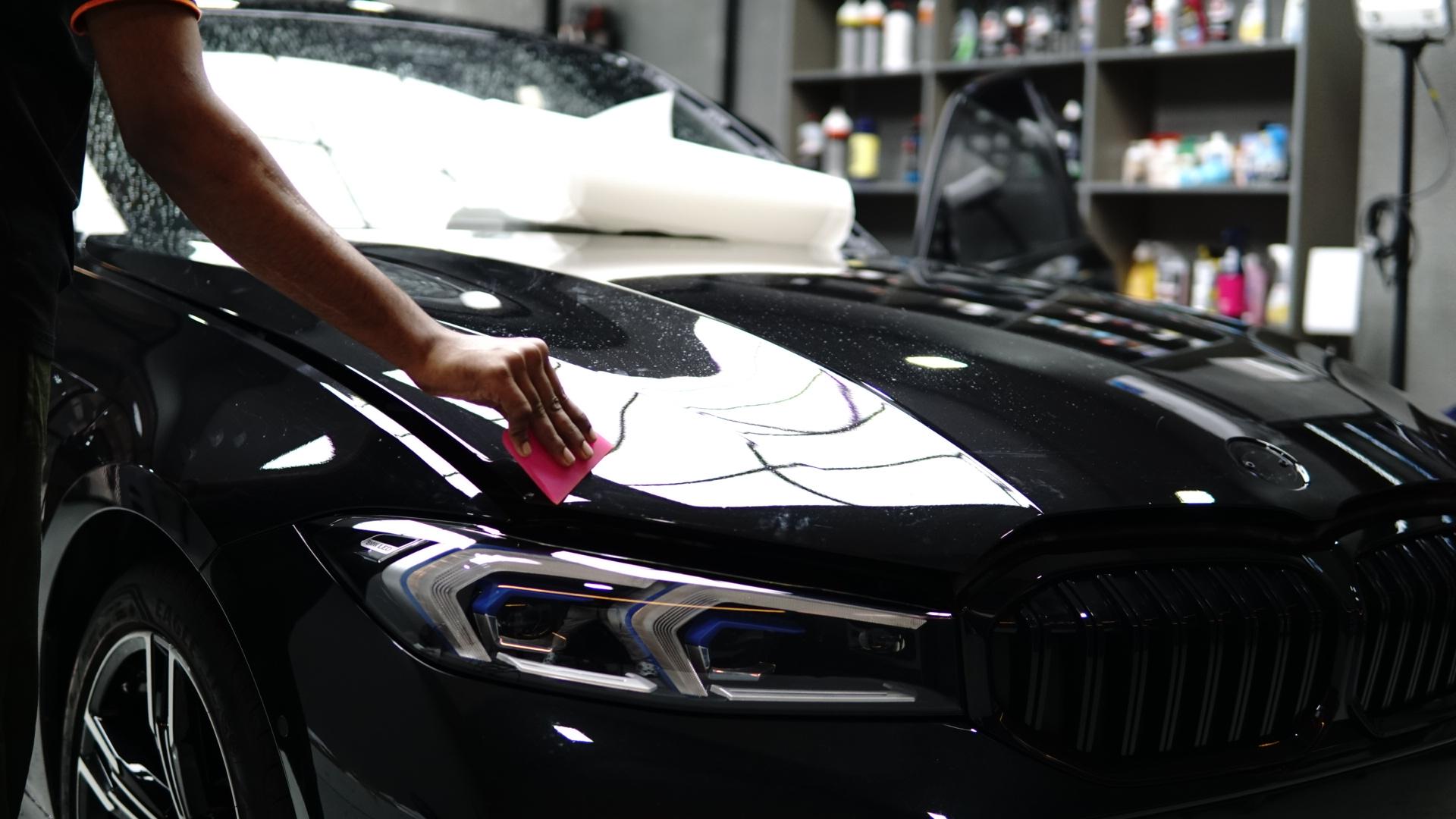 BMW M3 PPF installation at Detailing Dynamics Dubai