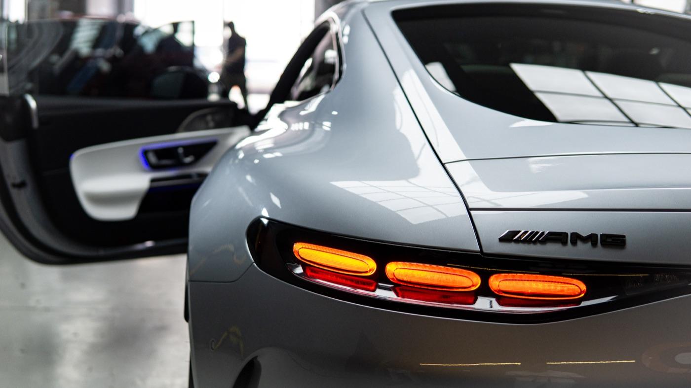 Mercedes AMG PPF installation at Detailing Dynamics Dubai